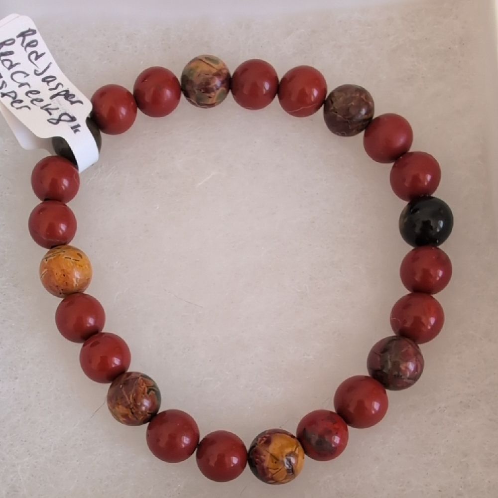 Red Creek Jasper Stretch Bracelet